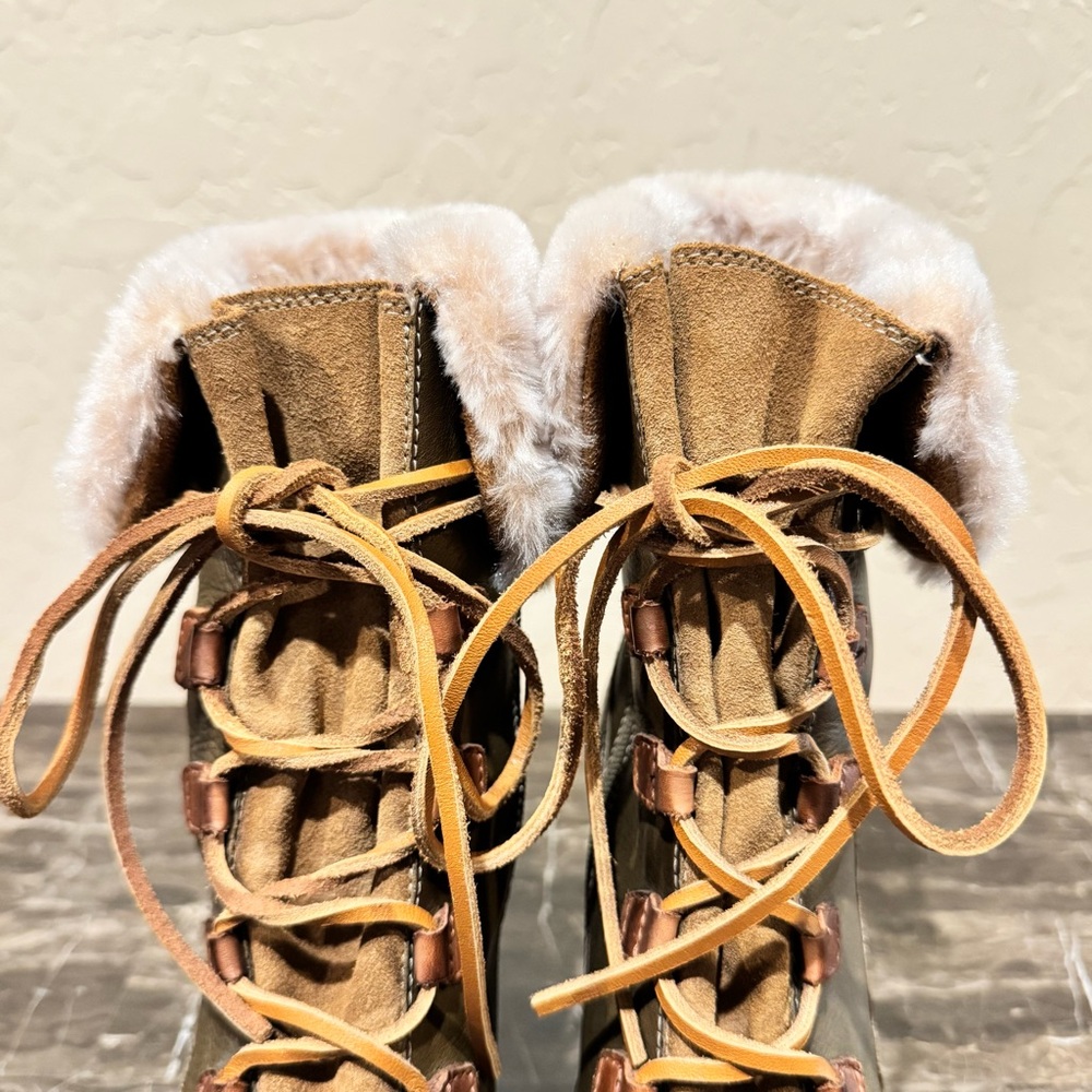 Pikolinos Siena Faux Fur Trimmed Heeled Leather Ankle Boots - Picture 7 of 12